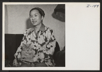 [recto] Mrs. Fred Mittwer, who writes under the name of Mary Oyama, relocated in Denver from Heart Mountain in January, 1943. ...