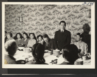 [recto] Minoru Yamasaki, chairman of the Resettlement Council of Japanese American organizations in New York City and a representative of the ...