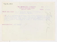 [verso] At a preliminary meeting, interested residents at the Heart Mountain Relocation Center, where persons of Japanese ancestry, evacuated from west ...