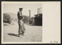 [recto] San Jose, Calif.--Japanese farm laborer prior to evacuation. ;  Photographer: Lange, Dorothea ;  Mission San Jose, California.