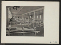 [recto] Hospital Series. Mess for patients and hospital personnel. ;  Photographer: Stewart, Francis ;  Hunt, Idaho.