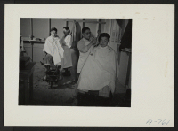 [recto] Barber shop. ;  Photographer: Stewart, Francis ;  Hunt, Idaho.
