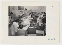 [recto] World History and English, a two hour class taught by Mrs. Hanny Billigmeier. ;  Photographer: Stewart, Francis ;  Newell, California.