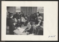 [recto] Ninth grade class being held in the Home Room. Mrs. Pearl Bristow, ninth grade teacher. ;  Photographer: Parker, Tom ;  McGehee, Arkansas.