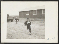 [recto] This young lad was late for school and he isn't wasting any time. ;  Photographer: Parker, Tom ;  McGehee, Arkansas.