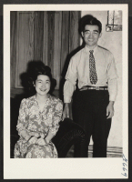 [recto] Jackson and Mary Takayanagi, formerly of the Manzanar Relocation Center, who have attended Drake University the past year. While attending ...