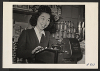 [recto] Margaret Ito. Present occupation: cashier. Former occupation: cashier. Former residence: Portland, Oregon. ;  Photographer: Stewart, Francis ;  Newell, California.