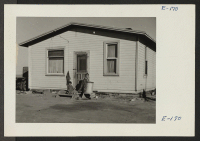 [recto] A typical house provided for evacuee beet worker near Prospect, Colorado. ;  Photographer: Parker, Tom ;  Prospect, Colorado.