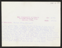[verso] Mrs. Fred Ouye, or Mary, as she is know to her host of friends in Kansas City, prepares the evening ...