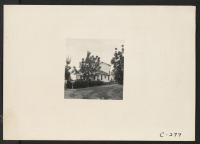 [recto] This farm home is owned by farmers of Japanese ancestry in the rich, highly productive area of San Joaquin County, three days prior to evacuation. ;  Photographer: Lange, Dorothea ;  Lodi, California.
