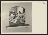 [recto] Closing of the Jerome Center, Denson, Arkansas. Dismantling the hospital pharmacy and packing drugs and equipment for shipment to hospitals in other centers. ;  Photographer: Iwasaki, Hikaru ;  Denson, Arkansas.
