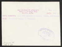[verso] Segregee's luggage is inspected. ;  Newell, California.