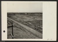 [recto] South and East section of the Topaz Relocation Center. ;  Photographer: Parker, Tom ;  Topaz, Utah.