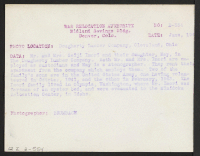 [verso] Mr. and Mrs. Seiji Imori and their daughter, May, in the Dougherty Lumber Company. Both Mr. and Mrs. Imori are ...