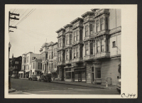 [recto] San Francisco, Calif.--Looking up Buchanan Street from Post Street. A typical view of the Japanese residential section in San Francisco. ;  Photographer: Lange, Dorothea ;  San Francisco, California.