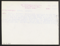 [verso] Elmer L. Shirrell, Chicago area supervisor for the WRA, is explaining the functions of the Chicago WRA office to Pvt. ...