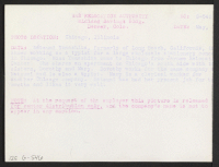 [verso] Natsumi Yamashita, formerly of Long Beach, California, is shown working as a typist for a large wholesale stationery concern in ...