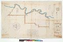 Plat of the Bosquejo Rancho [Calif.], finally confirmed to Peter Lassen / Surveyed under instructions from the U.S. Surveyor General ; by A.W. von Schmidt, Dep. Surr [verso]
