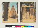 [Colored Print of Tower of Jewels]; [Colored print of the inside an archway in the Tower of Jewels]