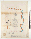 Plat of the Honcut Rancho, finally confirmed to Charles Covilland et al. : [Yuba County, Calif.] / Surveyed under instructions from the U.S. Surveyor General ; by A.W. von Schmidt, Depy. Surr [verso]