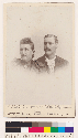 Cabinet photograph of 1 male and 1 female adult