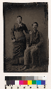 Tintype of 1 male and 1 female adult