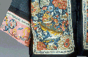 Detail of Peking stitch flowers