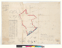Plat of the Rancho Las Bolsas [Calif.] : finally confirmed to Ramon Yorba et al. / surveyed under instructions from the U.S. Surveyor General by Chas. F. Hoffmann, Dep. Sur., December 1868 [verso]