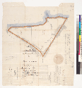 Plat of the Rancho San Pedro, finally confirmed to Francisco Sanchez : [San Mateo Co., Calif.] / Surveyed under instructions from the U.S. Surveyor General ; by Wm. J. Lewis, Dep. Survr [verso]