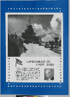 Conservando os mares livres [Protecting the freedom of the seas; image on the deck of the U.S. Navy battleship North Carolina.] 