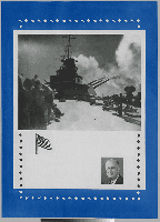 [Image on the deck of the U.S. Navy battleship North Carolina.]