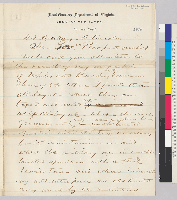Draft of letter from Edward Ord to Abraham Lincoln (page 1).