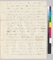 Draft of letter from Edward Ord to Abraham Lincoln (page 2).