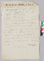 Telegram from Abraham Lincoln to General Ord (recto).