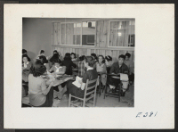 [recto] The 11th grade class in American History in the temporary High School. Mrs. B.D. Ramsdell. ;  Photographer: Parker, Tom ;  McGehee, Arkansas.