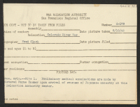 [verso] Poston, Ariz.--Preliminary medical examinations are made by Registered Nurse Hosmer upon arrival of evacuees of Japanese ancestry at this War Relocation Authority center. ;  Photographer: Clark, Fred ;  Poston, Arizona.