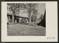 [recto] A street scene on an uneventful afternoon in block 7. ;  Photographer: Parker, Tom ;  Denson, Arkansas.