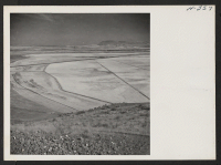 [recto] A view of a portion of the vast acreage comprising the Tule Lake agricultural project. The portion here shown was sown in wheat, now harvested. ;  Photographer: Mace, Charles E. ;  Newell, California.