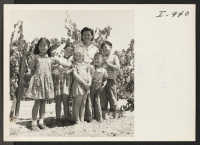 [recto] Mrs. Charles Iwasaki of Rt. 1, Box 384, Reedley, California, formerly of the Colorado River Relocation Center and its first ...