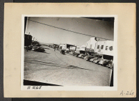 [recto] Tulelake, Calif.--View of a main street of this town which is located near the site selected for the construction of a War Relocation Authority center for the housing of evacuees of Japanese ancestry for the duration. ;  Newell, California.