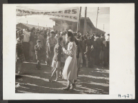 [recto] Harvest day festival concessionary. ;  Photographer: Stewart, Francis ;  Newell, California.