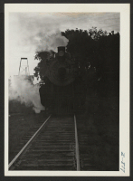 [recto] Views of the train from Tule. ;  Photographer: McClelland, Joe ;  Amache, Colorado.