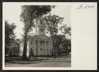 [recto] Church in Old Lyme, Connecticut. ;  Photographer: Van Tassel, Gretchen ;  Old Lyme, Connecticut.