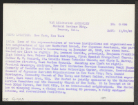 [verso] Some of the representatives of various institutions and organizations in the neighborhood of the new Manhattan Hostel, for Japanese Americans, ...