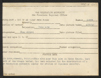 [verso] Tule Lake, Newell, Calif.--This site near Tule Lake in Modoc County, just south of the Oregon border, has been selected for the construction of a War Relocation Authority center for evacuees of Japanese ancestry. ;  Photographer: Albers, Clem ;  Newel