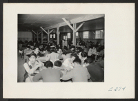 [recto] Study Hall--a converted mess hall--High School. Miss Opal Albright, teacher. ;  Photographer: Parker, Tom ;  McGehee, Arkansas.