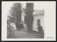 [recto] Buildings and views of ranch formerly owned and operated by farmer of Japanese ancestry. The soil in this area is very shallow with many large rocks. The ranch raises fruit but is now deserted. ;  Photographer: Stewart, Francis ;  Penryn, California.