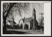 [recto] Here is one of McHenry, Illinois' several churches, and typical of small town churches found throughout the northwest farming regions of Illinois. ;  Photographer: Mace, Charles E. ;  McHenry, Illinois.