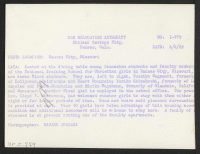 [verso] Seated at the dining table among Caucasian students and faculty members of the National Training School for Christian girls in ...