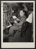 [recto] Harry Yasuda was a linotype operator in San Francisco, California. He came to Rochester from the Topaz Relocation Center in ...